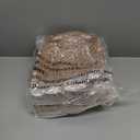 ZICOTO Beautiful Boucle Pouf Ottoman and Foot Rest - Elevate Your Living Room Decor with Lightweight Comfort and Charm - A Modern Foam Stuffed Poof Perfect to Rest Your Feet Brown