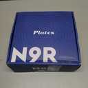 N9R 60PCS Pink Plastic Plates with Gold Rim  30 Dinner & 30 Dessert Plates, Circular Ribbed Design, Elegant Disposable Plates for Weddings, Events, Banquets, Special Occasions (Translucent Pink)