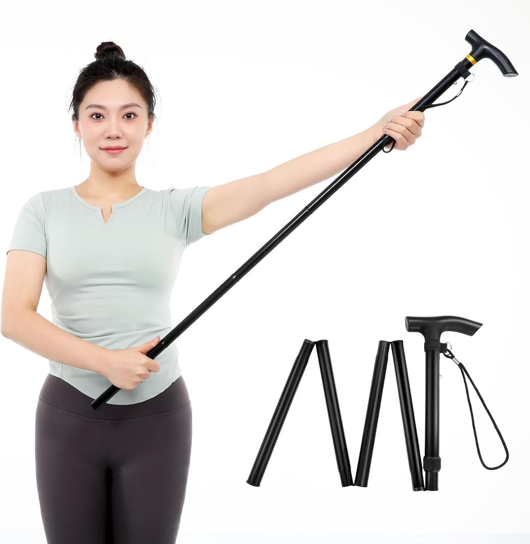 Foldable Shoulder Wand for Physical Therapy & Rotator Cuff Rehab - Lightweight, Portable & Long Enough - Exercise Equipment & Stretching Tool