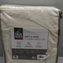 True North by Sleep Philosophy Cozy Flannel Warm 100% Cotton Sheet - Novelty Print Animals Stars Cute Ultra Soft Cold Weather Bedding Set, Full, Ivory Solid 4 Piece