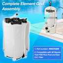 59023400 Complete Element Grid Assembly with Air Bleed Assembly，Compatible with 48 Square Feet FNS Plus Pool and Spa D.E. Filter