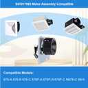 Upgraded S97017065 Motor Assembly - Efficient Ventilation, Silent Operation for N676-C 88-K 676-A 676-B 676-C 676F-A 676F-B 676F-C