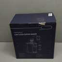 Hot & Iced Coffee Maker with Bold Setting, Single Serve Coffee Maker for K Cup and Grounds, 6-14 Oz Brew Sizes, 50 Oz Removable Water Tank, One Cup Coffee Machine with Reusable Filter, Black