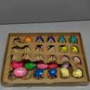 CUTE STONE 24 Pack Filled Easter Eggs with Dinosaurs and Animals, Easter Basket Stuffers Easter Party Favors for Kids