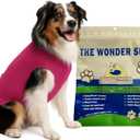 SurgiSnuggly Dog Surgery Recovery Suit for Female Or Male Dogs, Pet Onesie for Dogs After Surgery, E Collar Cone Alternative for All Dog Breeds,Spay Neuter Surgical Recovery Suit Pink Large Long