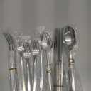 KINGSTONE Silverware Set, 20 Piece Flatware Cutlery Set for 4, 18/10 Stainless Steel Silverware Mirror Polished Dishwasher Safe for Home, Restaurant, Wedding, Party(Silver, 20 pieces for 4)