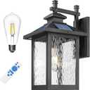 FEMILA Solar Outdoor Wall Lights Exterior, Modern Solar Lights for House, 16.7"