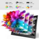 Yxk Portable Monitor 15.6 Inch 1080P 60Hz IPS HDR Ultra-Slim Travel Monitor with Dual Speakers USB-C HDMI Second Screen for Laptop PC Mac Phone Xbox PS4/5 Switch, VESA Kickstand, Zero Frame Gaming