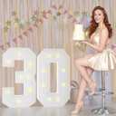 JoyMuse Birthday Decorations 30 Marquee Numbers, 2.3FT Large Light up Numbers 30 for Party Decorations, Number Lights Sign for 30th Birthday Anniversary Wedding Decor
