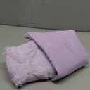MIULEE Light Purple Throw Pillow Covers 18x18 Set of 2 Spring Decorative Farmhouse Couch Throw Pillows Boho Shells Soft Winter Plush Wool Winter Pillowcases for Bedroom Living Room Sofa