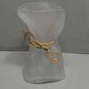 Glass Vase Irregularly Folded Paper Glass Vase Creative Showroom Hydroponic Home Decoration (Color : Matte - S)