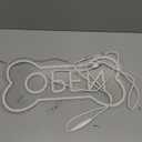 Led Neon Open Sign For Business, Dog Bone Neon Sign Art Pet Shop, Welcome Sign For Business Walls Window Bar Salon Art Hotel Wall Decor (White And Blue-Open)