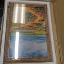 Golden State Art, 12x18 Inch Poster Frame Ornate Bronze, Horizontal and Vertical Wall Display, With Real Glass