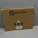 Ottoman Serving Tray | Decorative Coffee Table Tray with Handles  17x13 Inch Wooden Tray with 4 Coasters for Breakfast, Kitchen & Bar (Black)