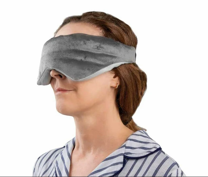Tranquility Cooling Weighted Eye Mask With Washable Cover .75lb Grey