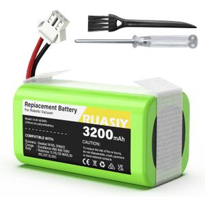 14.4v Vacuum Robot Battery Replacement: for Eufy Robovac 11S 11 30C 30 25C 15C 15T G30 G20-3200mAh Vacuum Batteries for Ecovacs Deebot N79 N79w N79w DN622, Shark Ion Rv750, Goovi, Amarey, Coredy Etc