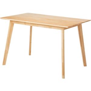 Amazon Basics Certified Sturdy Solid Wood Rectangular Dining Table, Easy Assembly, Kitchen Table, 29.5" D x 47.2" W x 29.5" H, Natural Wood