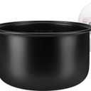 Linkidea Rice Cooker Inner Pot Replacement, 304 Stainless Steel Pressure Cooker Pot, Dishwasher Safe Replacement Inner Compatible with Tiger JBV-A10U, S10U (5.5 Cups)