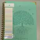 Spiral Notebook, College Ruled Notebook, 8.5" x 11", 300 Pages Leather Journals for Writing, A4 Hardcover Journaling Notebooks for Work School, 24pcs Tabs, Large Embossed Journal for Women Men, Teal