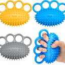 3 Pack Hand Exercise Balls 3 Level Set Finger Strengthener Therapy Hand Balls Grip Strength Trainer Squeeze Stress Relief for Adults Elderly Stroke Arthritis Carpal Tunnel