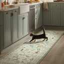 Machine Washable Kitchen Runner Rug: 2'x6' Hallway Rug Non Slip Low Pile Stain Resistant Soft Carpet Runners for Entryway Hallways Kitchen Laundry Room Beside Bedroom Farmhouse