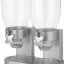 Zevro /GAT202 Indispensable Dry Food Dispenser, Dual Control, Silver