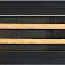 Wooden Drum Sticks Display Frame, Solid Pine Wood, Holds 1 Pair | Solid Pine Wood Frame, Clear Acrylic Panel, Fits 5A 5B 7A Sticks, Wall Mounted, Music Decor, Gift for Drummers & Musicians
