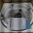 YYJLX 6 Light Modern Crystal Oil Rubbed Bronze Metal Semi Flush Mount Ceiling Light Fixture E26 Indoor Round Ceiling Lamp for Dining, Living, Foyer, Kitchen, Bedroom (Bronze)