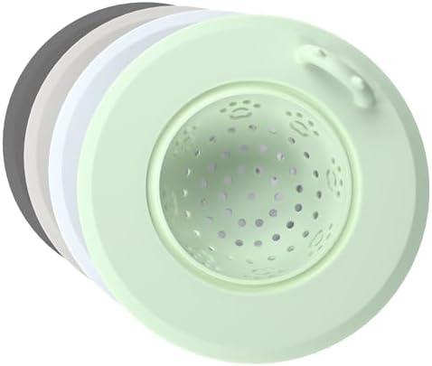 Li&Zhao Kitchen Sink Drain Strainer - 4 PCS Silicone Sink Strainer Drain Stopper Sink Plug 4.6˝ Diameter Rim Drain Catcher Kitchen Sink Drain Filter Basket (4 Colors)