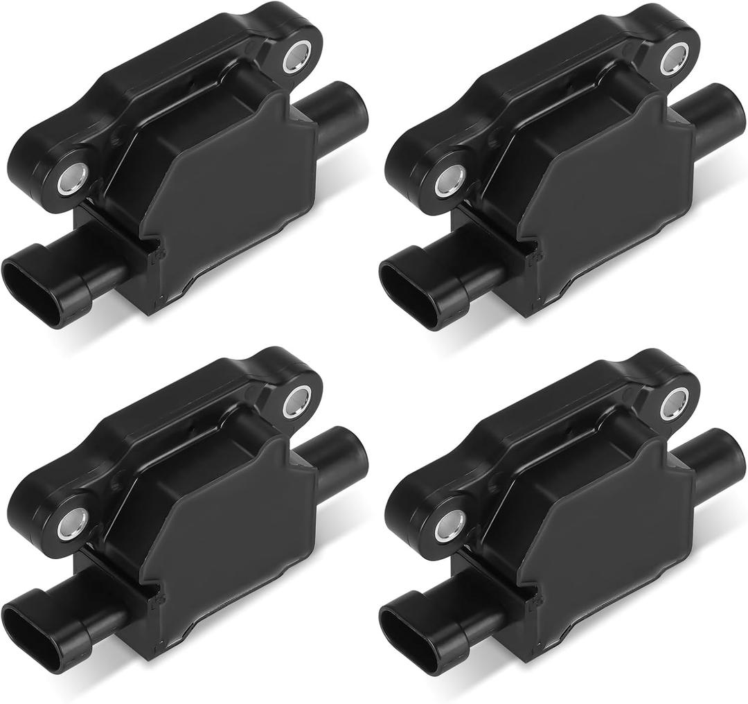 Set of 4 Ignition Coil Pack Compatible with Cadillac Escalade ESV EXT, Chevy Avalanche Express Impala Silverado Suburban Tahoe, GMC Envoy Savana Sierra Yukon, Hummer H2 H3 Replace UF413 C1511