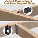 Gawicpy Concealed Joist Hangers, 10 Pcs 2"x4" Outdoor Trim Concealed Flanges with Screws,, for Beam,Swing, Handrail,Fence (10, 2"x4")