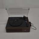 Vinyl Record Player with Speakers Vintage Turntable for Vinyls Records Belt-Driven Turntables 3-Speed ​​Bluetooth Playback Headphone AUX RCA Line LP Vinyls Players for Sound Enjoyment Retro Brown, Broken Lid and Handle