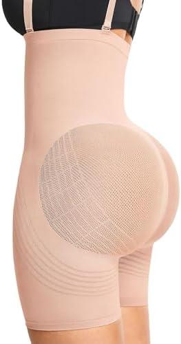 Lover-Beauty Women's Butt Lifting Shapewear Tummy Control Removeable Strapless Faja Body Shaper, Size M/L