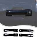 Car Exterior Door Handle Cover Trim Compatible with Toyota Tundra 2007-2021 Sequoia 2008-2020 Crew Max 2008-2015,ABS Outside Door Handle Protector Cover Accessories