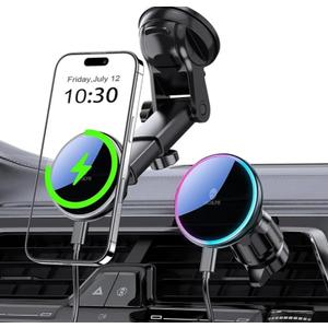 VOLCA Mag-Safe Car Mount Charger, Magnetic Phone Holder for Your Car
