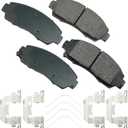 Akebono - ACT1089A Ultra-Premium Ceramic Front Disc Brake Pads , GREY