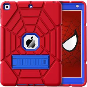 Grifobes for iPad 9th Generation Case, iPad 8th/7th Generation Case 2021/2020/2019, Heavy Duty Shockproof Rugged Protective 10.2" Cover with Stand for iPad 9 8 7 Gen 10.2 inch (Red+Blue)