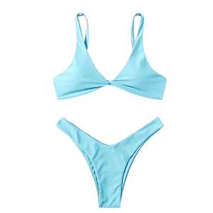 Women's Two Piece Bikini Swimsuit High Cut Bikini Swimsuit (S)