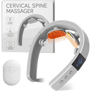Neck Massager with Heat, Neck Massager for Pain Relief Deep Tissue, Multiple Mode Adjustment, Portable and Suitable for Travel and Home