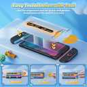 FASTSNAIL 3 Pack Screen Protector for Nintendo Switch 2(2025) with Alignment Frame Tool, Anti-Fingerprint & 9H Hardness Anti-Scratch & HD Clear Tempered Glass Screen Protector Installation Kit