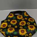Neoprene Lunch Bag for Women Insulated Lunch Tote Bags Washable Lunch Container Box for Work Picnic Lightweight Meal Prep Bags for Men (Sunflower leaf)