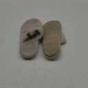 EverFoams Womens Fuzzy Open-toe Slippers Soft Comfy Memory Foam Indoor House Shoes, 9-10