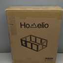 Clear Acrylic Dog Playpen with Door,23.6" Puppy Playpen,Easy Assemble Pet Fence,10-Panel for Puppies/Small Dog Play Pen Indoor (White, 23.6 Inch-H, 10 Panel)