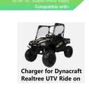 24V Adapter Replacement Charger Compatible with Dynacraft Realtree UTV Ride on 4x4 Real Tree Buggy Dyna Power Supply Cord Cable