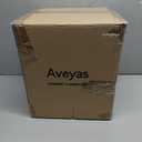 Aveyas 10 inch Ceramic Plant Pot with Drainage Hole and Saucer - Suitable for Indoor and Outdoor Use, Modern Planters for House Garden Flower Tree Snake Monstera Plants (10", Glossy Black)