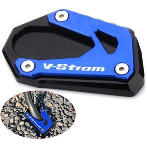For V-Strom 1000 1000XT DL1000 2014-2021 V-Strom 1050 1050XT DL1050 2019-2022 Kickstand Foot Side Stand Enlarge Extension Plate Pad vstrom 1000 1050 xt Accessories (blue)