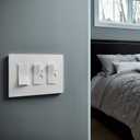 Legrand radiant TM873WCP4 15 Amp Rocker Wall Switch, 3-Way Decorator Light Switches, White (5 Pack)