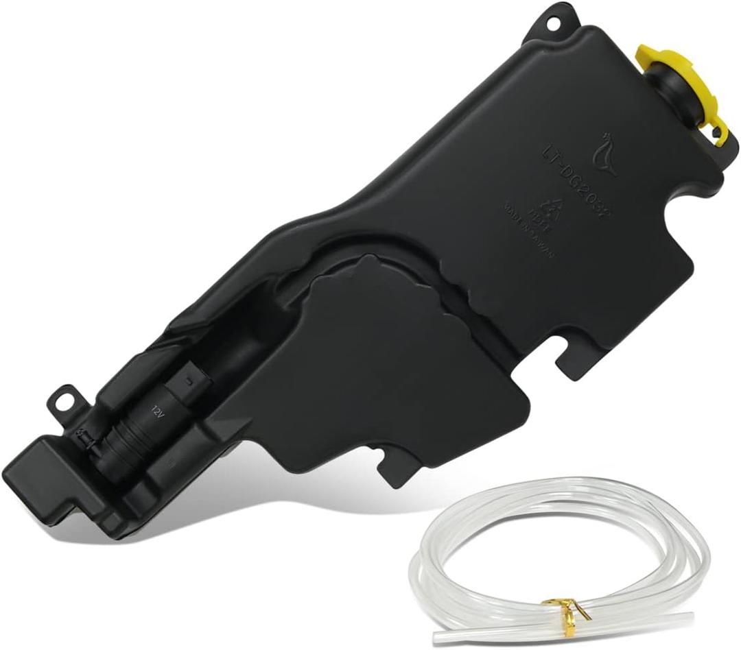 DNA Motoring OEM-WT-CH1288200 Factory Style Windshield Washer Fluid Reservoir Assembly Compatible with 2011-2019 Ram 1500-3500