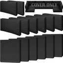 Cethytirko 14 Piece Outdoor Patio Waterproof Cushion Covers, Fits 6-Seat Wicker Rattan Sectional Couch Chair Furniture Cover Replacement Set - Fade-Resistant Patio Cushion Covers with Zipper