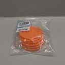 Replacement Lids for Pyrex 2-Cup Glass Food Storage Container Bowls, 5-Inch Plastic Round Lids Covers fits Pyrex 7200-PC, Airtight & Leakproof (10-Pack, Orange)